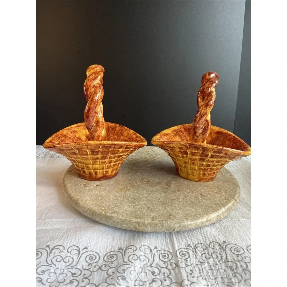 Pair Of 1970's Handpainted 6